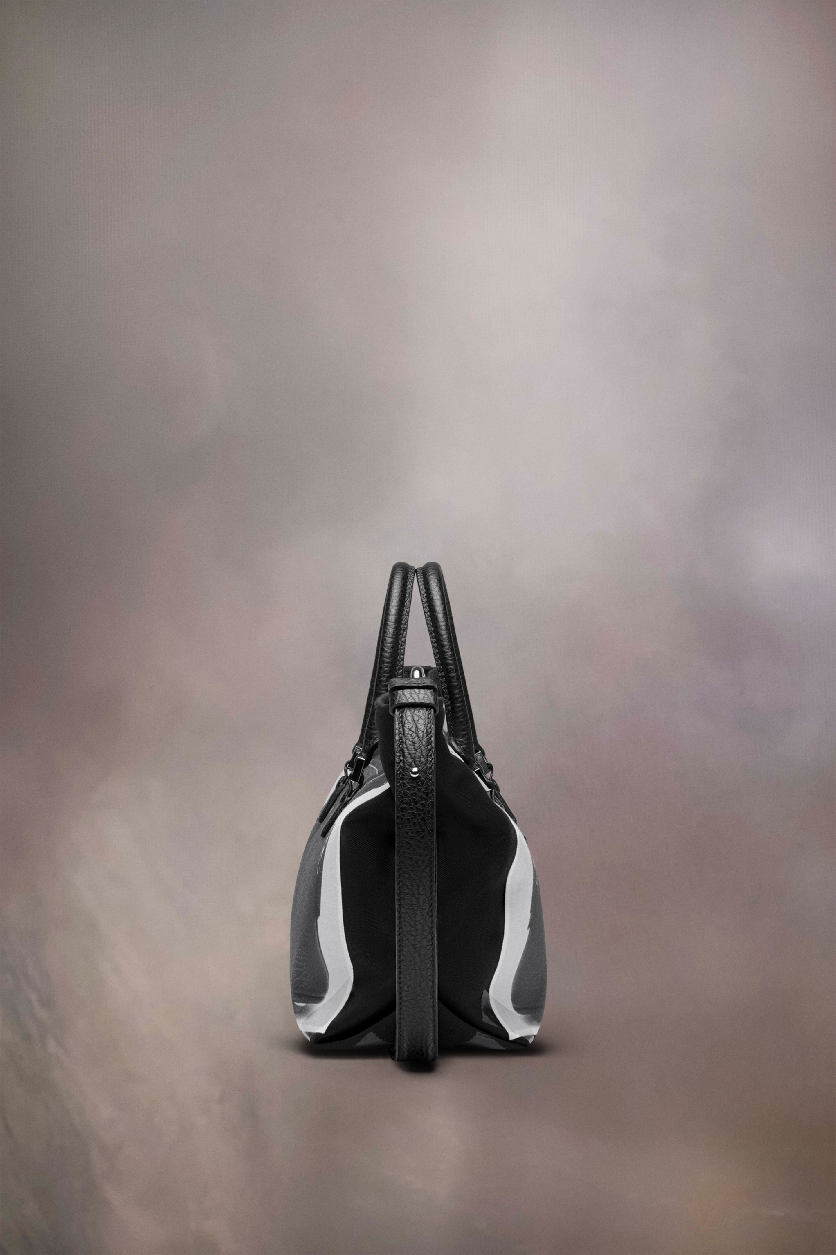 Sac cabas 5AC trompe l'oeil micro noir Noir