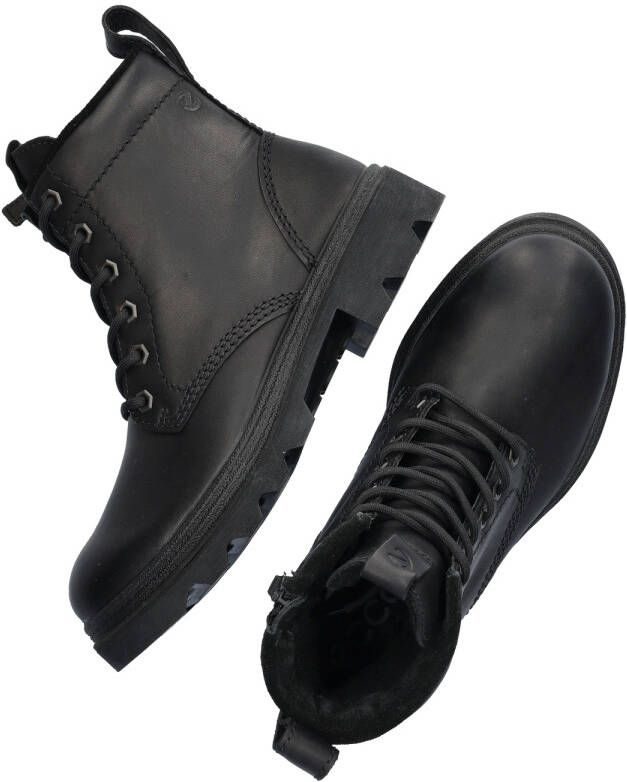 Ecco Hoge veterschoenen Grainer W ankle boot winter boots block heel with lambswool lining