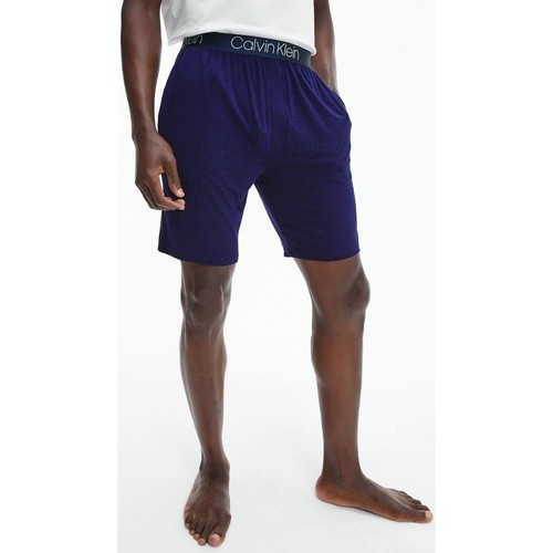 Calvin Klein Jeans - 000NM1660E SLEEP SHORT-UZZ ANIMAL BAYOU BLUE Azul