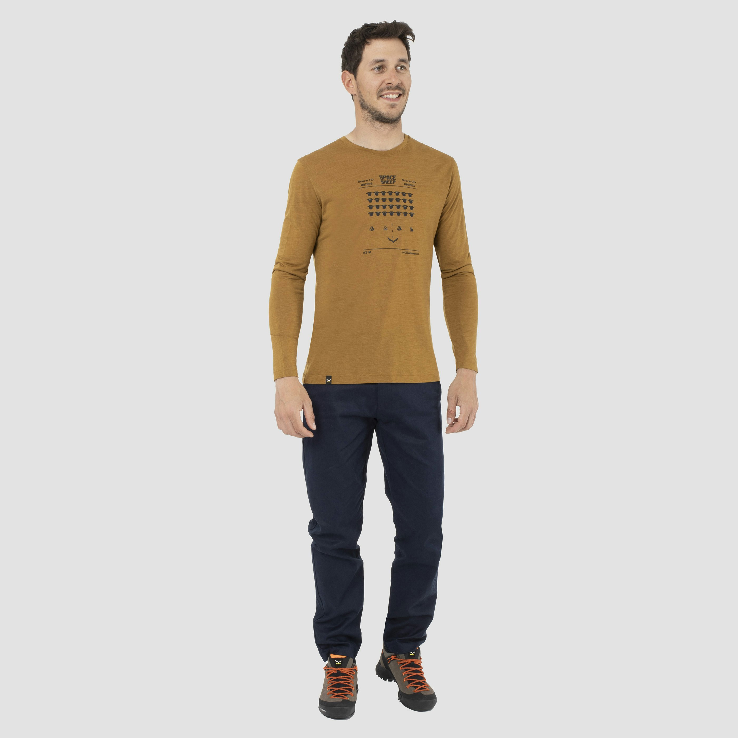 Pure Space Game Merino T-Shirt Herren