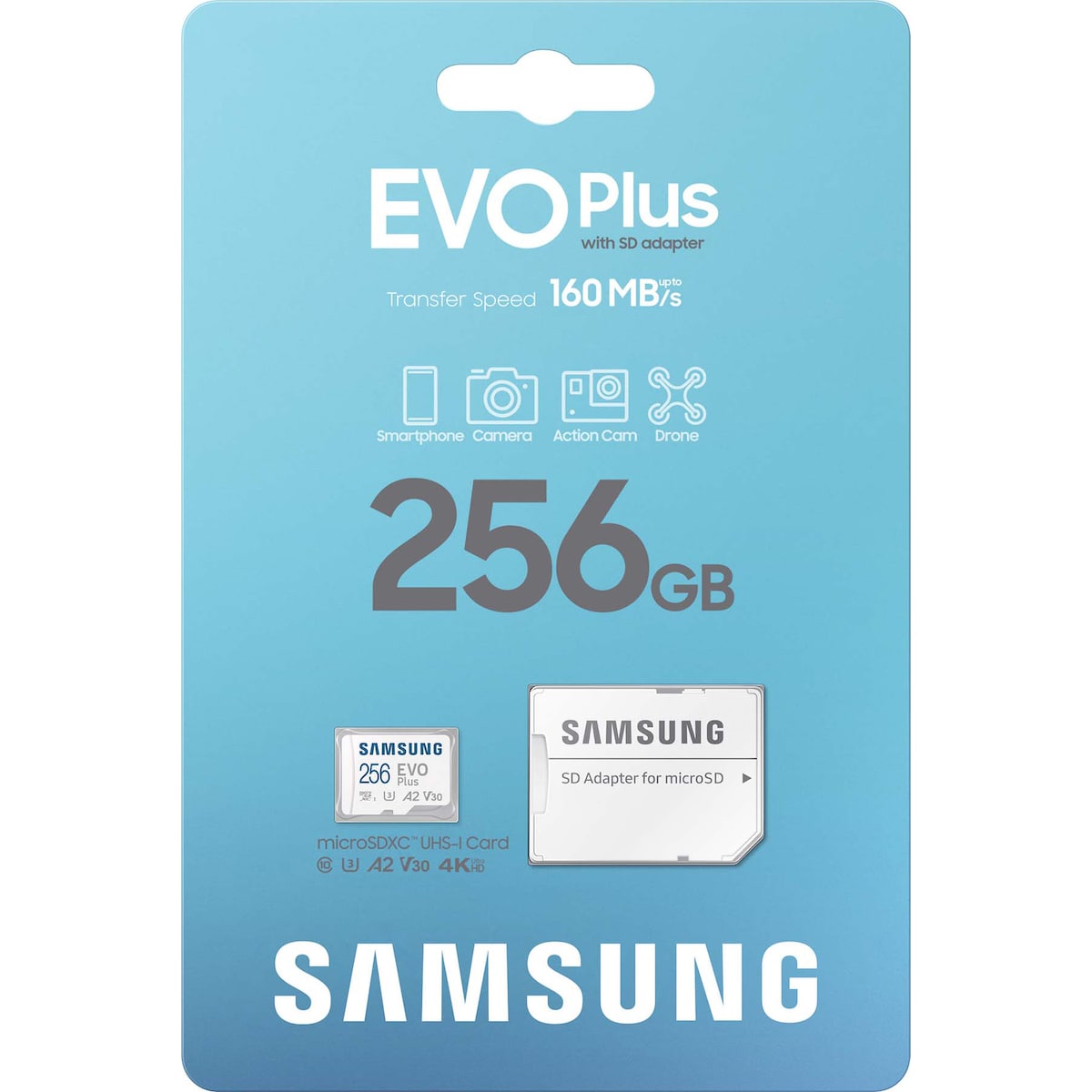 Samsung EVO Plus mikro SD-kort (256GB)