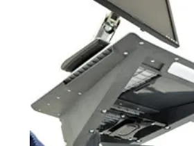 Ergotron Neo-Flex - Vogn med hjul - Constant Force-elevator - for LCD-display/PC-udstyr - aluminium, højkvalitetsplastik, zinkbelagt stål - totonet grå - skærmstørrelse: op til 27