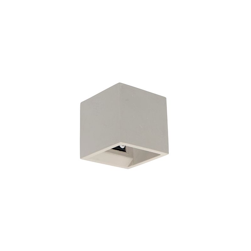 Industri�le wandlamp beton met lichteffect - Box