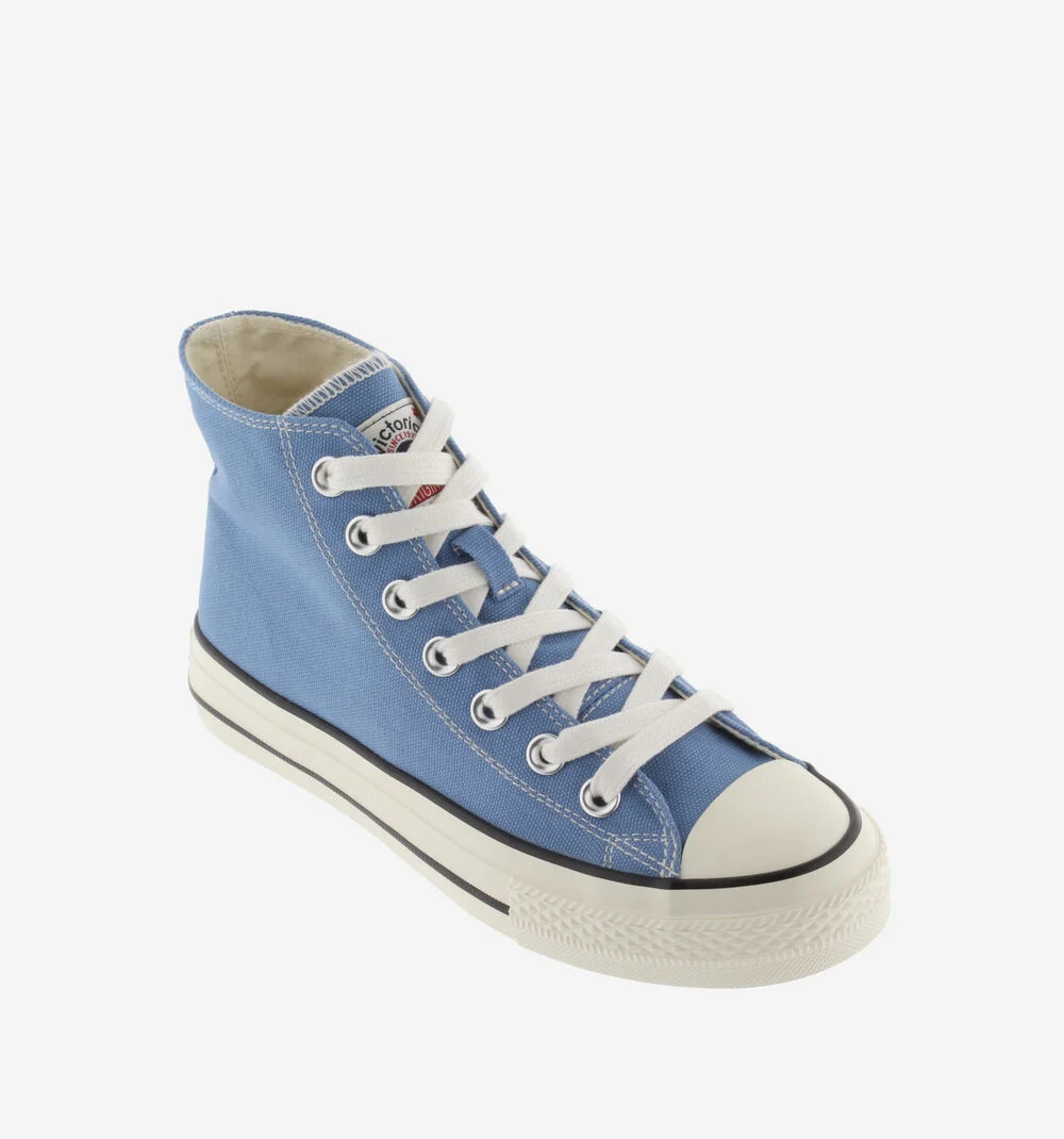 TRIBU BRILLO BOTTINE TOILE BRILLANTE Baskets montantes en toile pour femme AZUL
