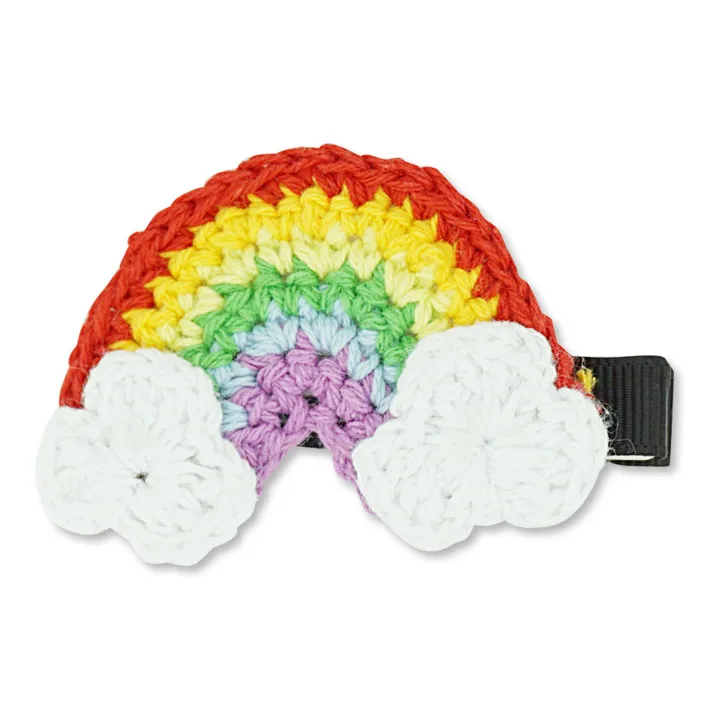 Milk x Soda Barrette Crochet Arc-En-Ciel  | Blanc