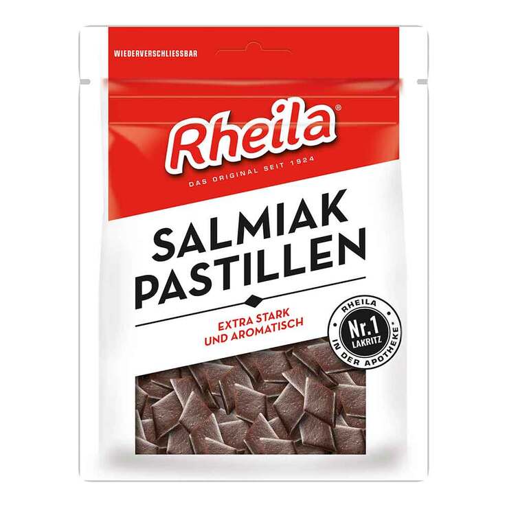 Rheila Salmiak Pastillen, 90 g