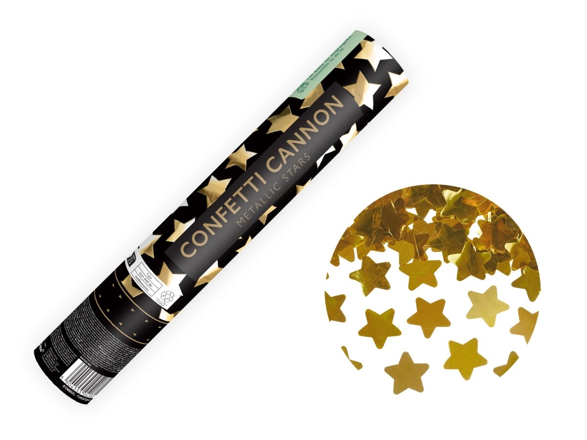 Ster Confetti Kanon Goud 28cm