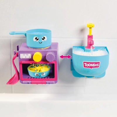 Toomies Bubble & Bake Bathtime Kitchen 2-i-1 Badeleke