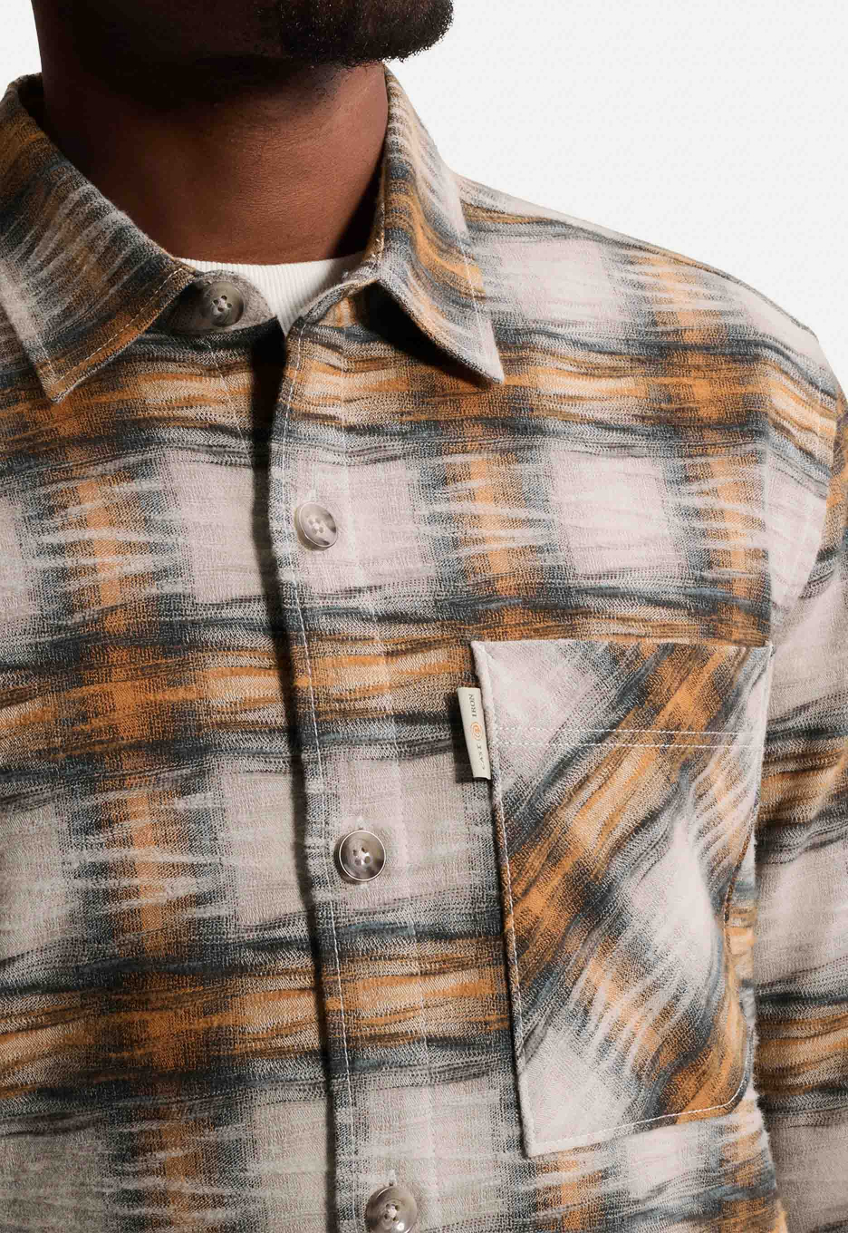 Cast Iron Check Jacquard Overhemd