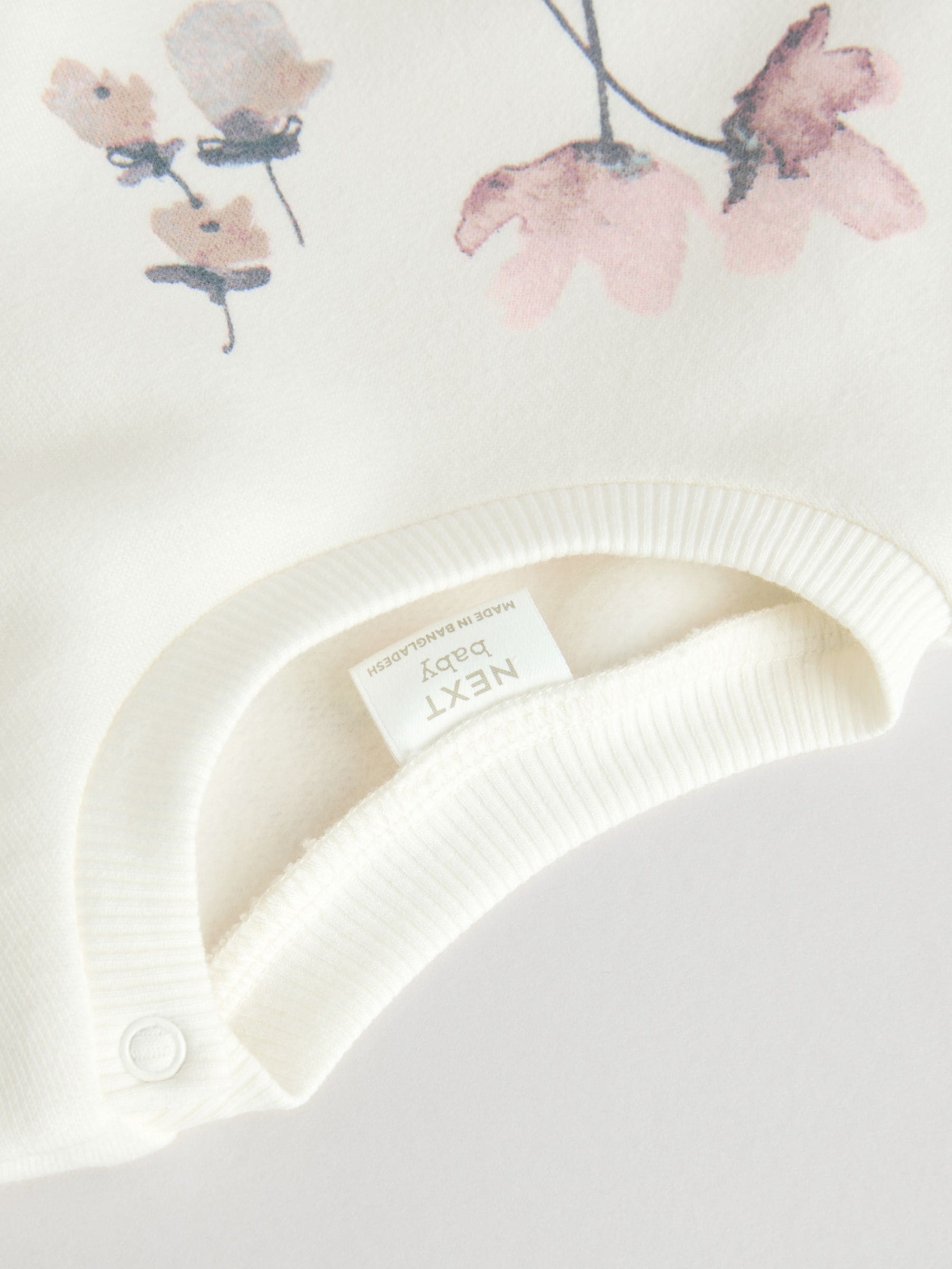 Crème gebloemd - Set van 2 -delige Baby Sweater en Joggingbroeken (0mnd -2jr)