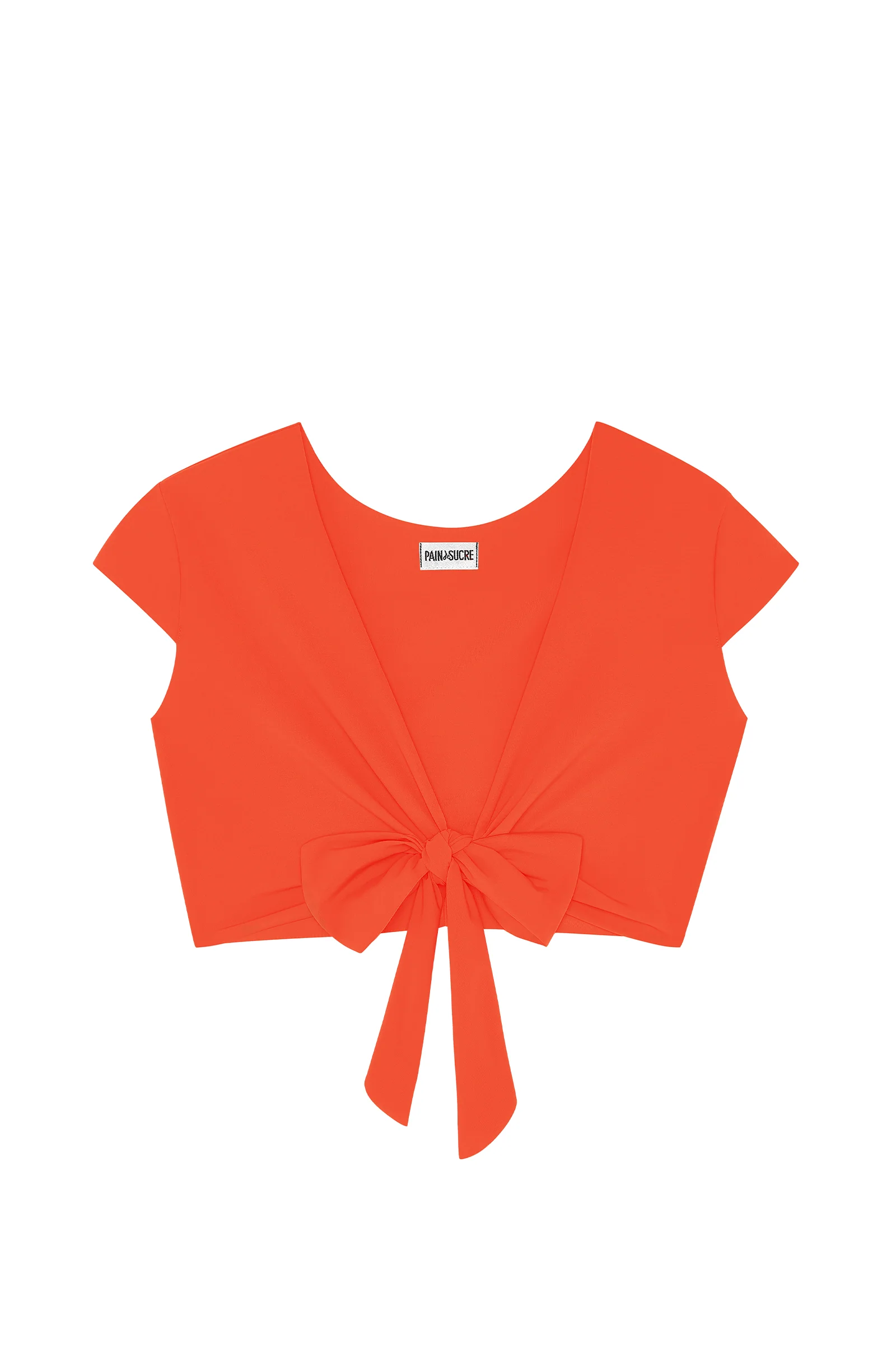 tako Crop-top cache-coeur orange Orange