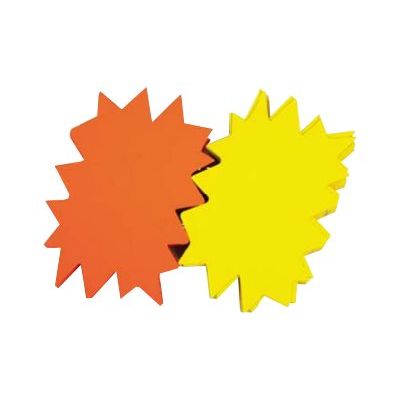 Apli Agipa - 25 éclatés fluo - jaune/orange - 16 x 24 cm