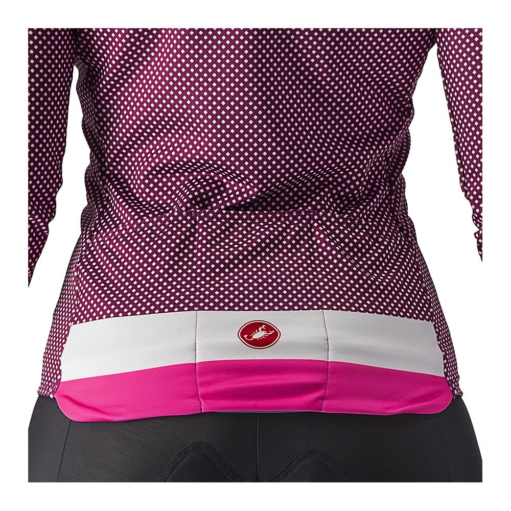 Castelli VOLARE LS - Maillot Femme cyclamen/white/pink fluo