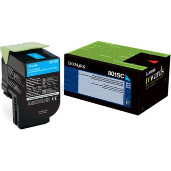 Lexmark 802SC Cartouche de toner 1 pièce(s) Original Cyan