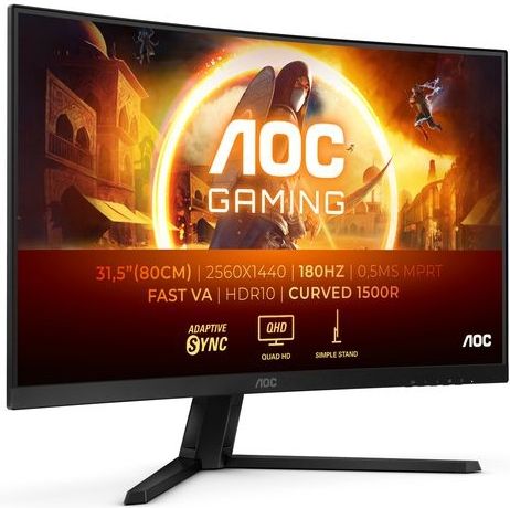 CQ32G4VE - 32 Inch Curved Monitor - QHD - 2560x1440 - 180Hz - HDR10