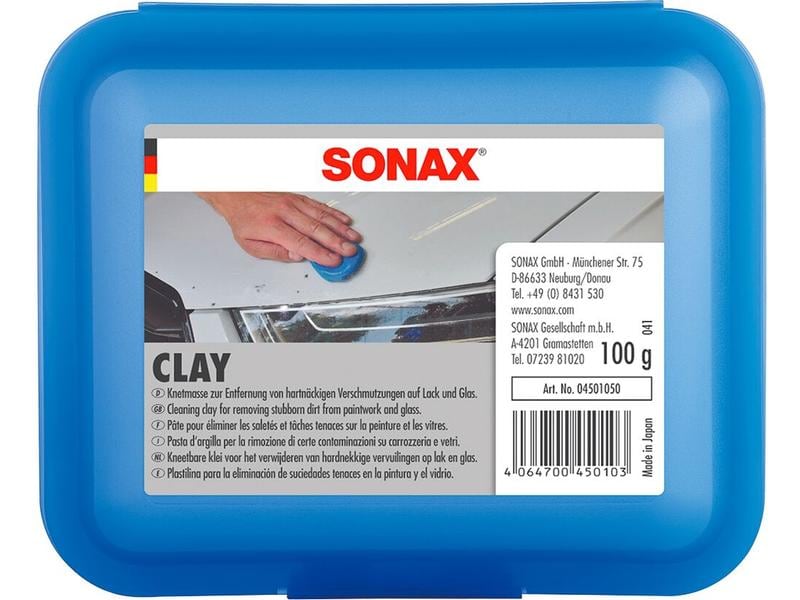 Sonax Reinigungsknete Clay, 100 g Knetmasse zur Reinigung