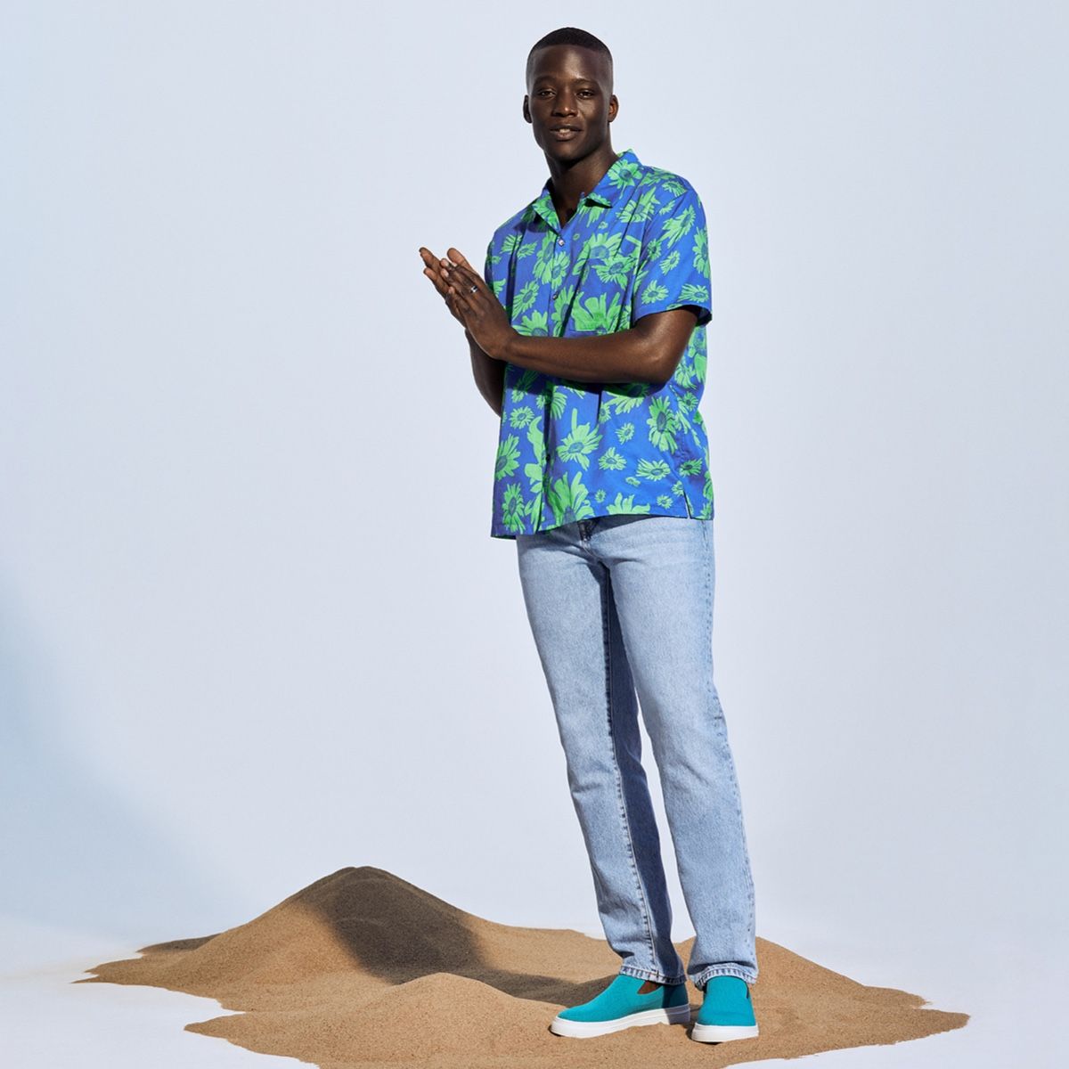 Softcourt Bright Green Men Low top