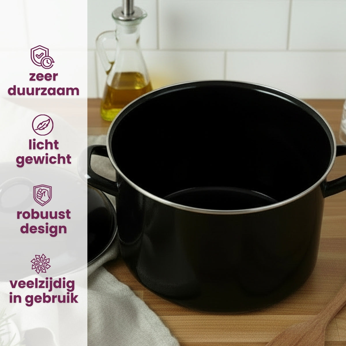 Cooking Soeppan - Zwart - Ã¸ 24 cm | 8 liter