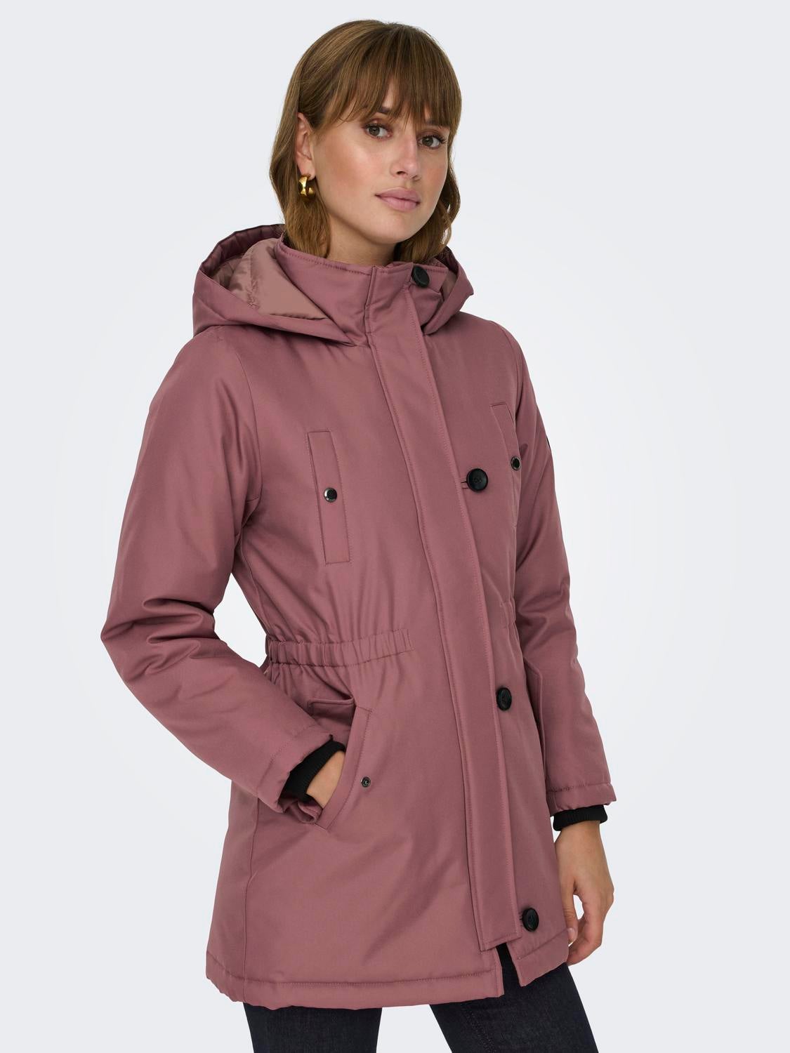 ONLMIE Langer Parka Rose Brown