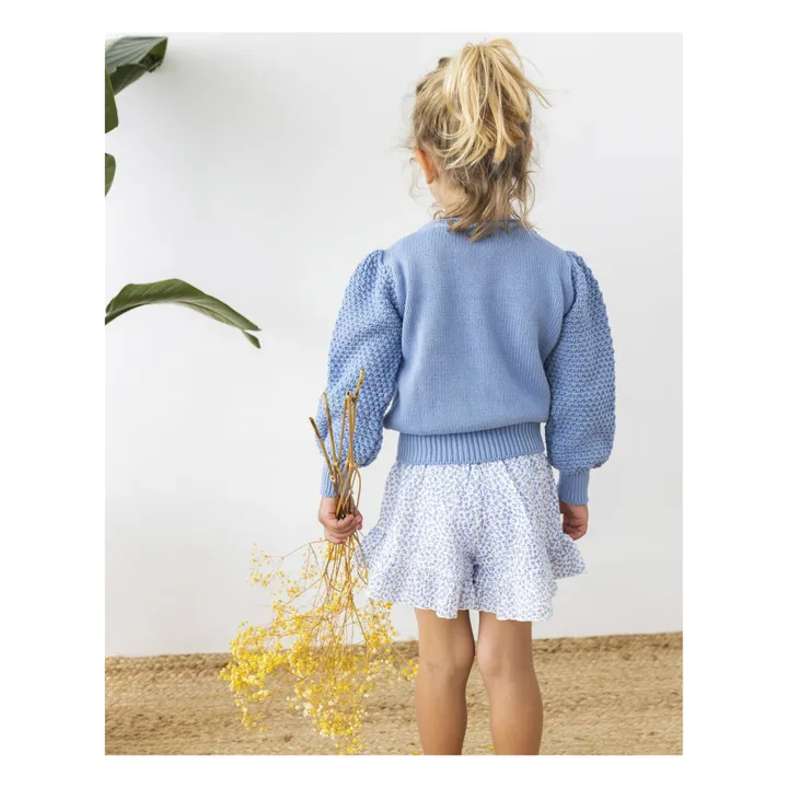 Búho Pull Maille Coton Bio | Bleu