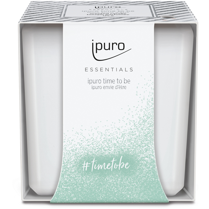 ipuro Duftkerze Young line, 125 g, weiss, time to be
