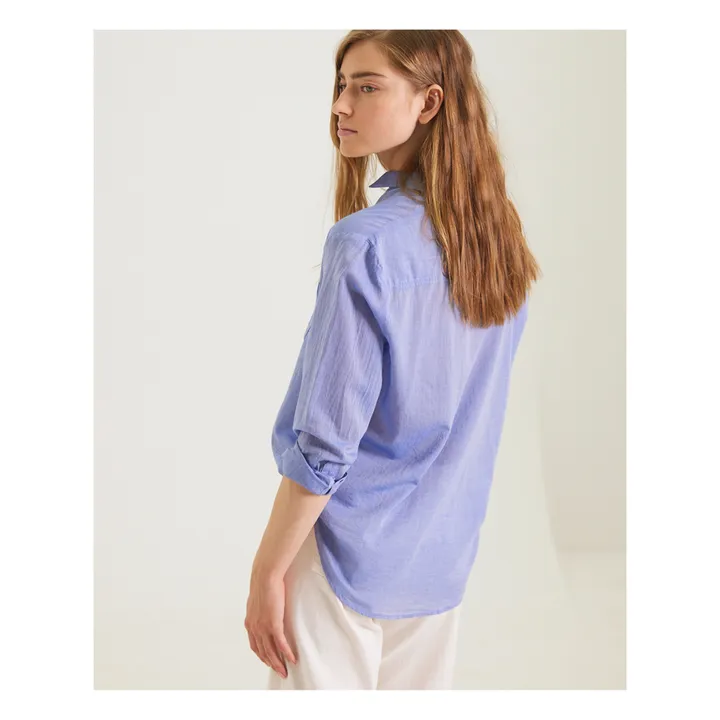 Sacrécoeur Chemise Manon Voile de Coton | Bleu