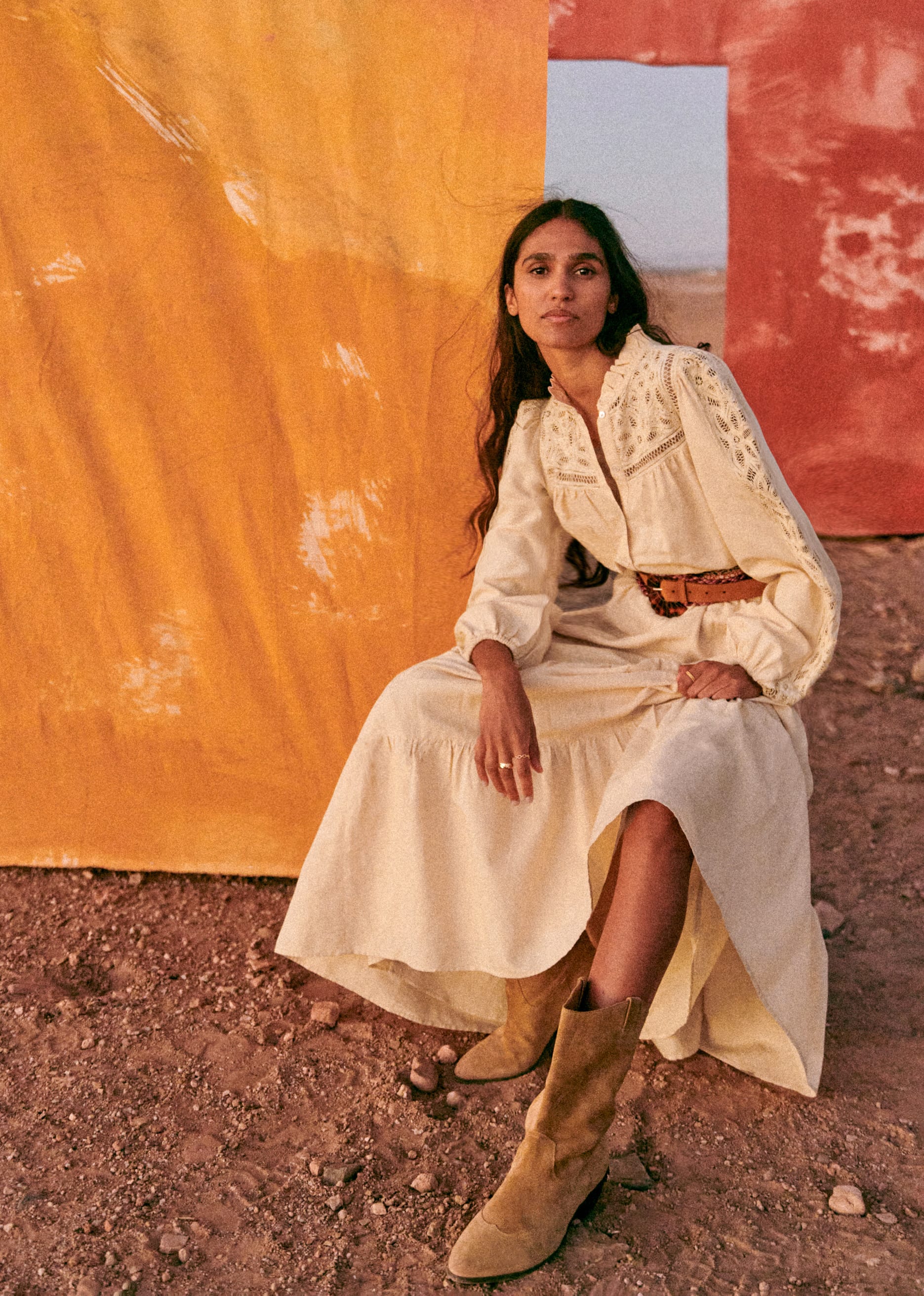 Robe Soraya - Beige - E-SHOP/ROBES 5905149