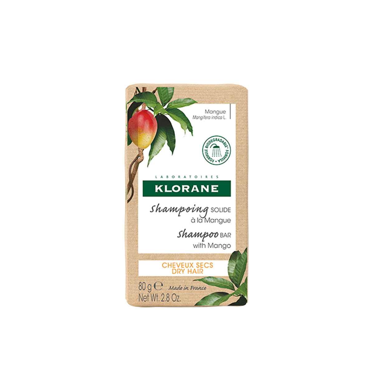 Klorane Shampoo-Bar fest Mango 80 g
