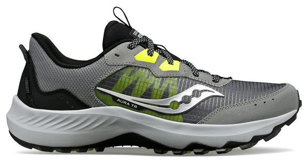 Chaussures de Trail Running Saucony Aura TR Gris Jaune