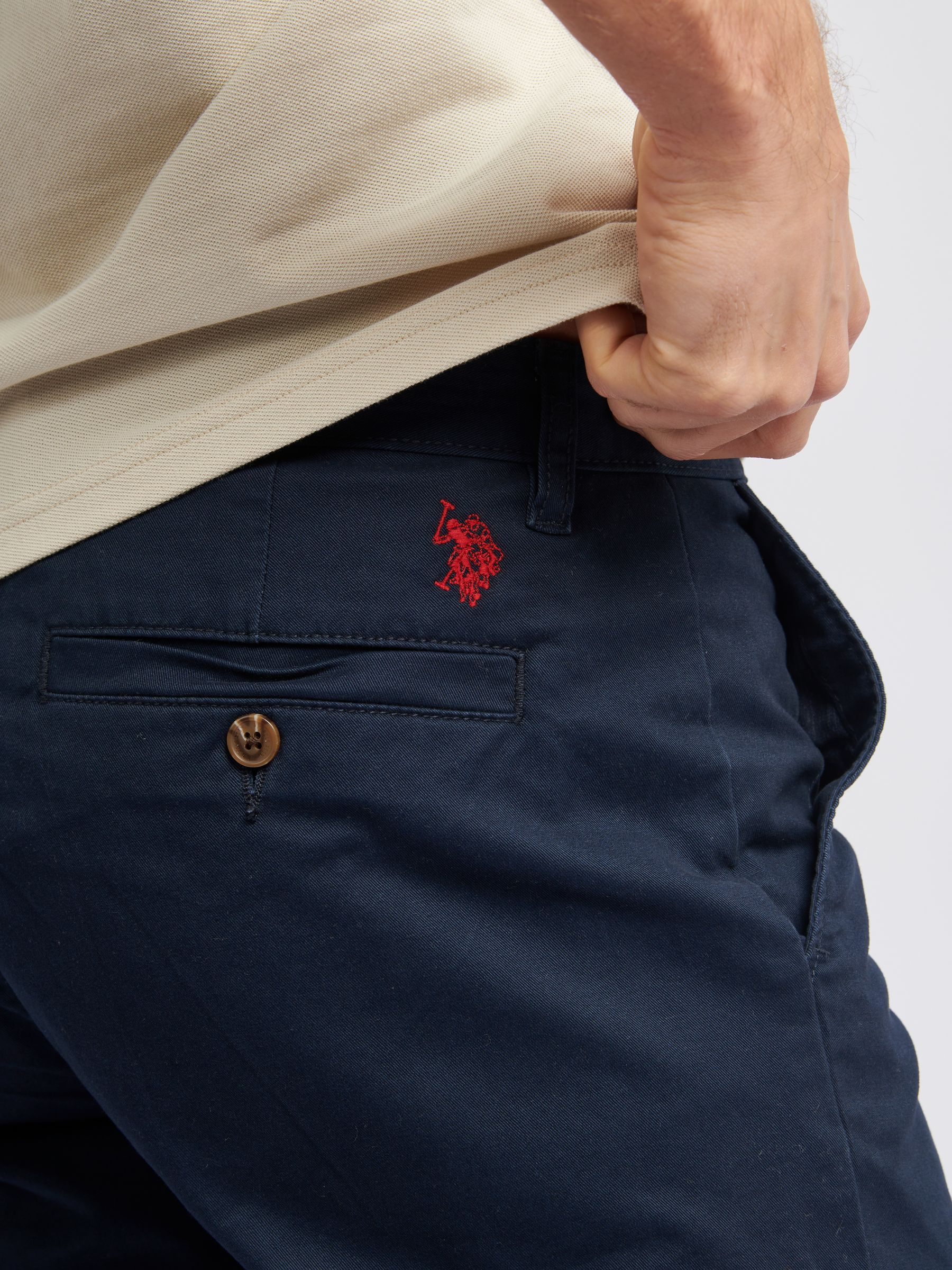 Blauw - U.S. Polo Assn. Classic Mens Chino Shorts