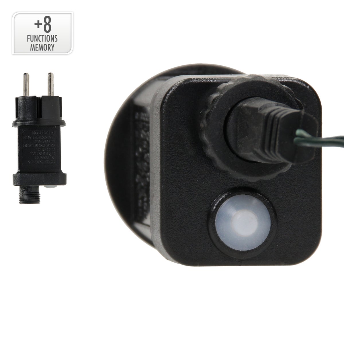 ECD Germany LED Micro Cluster Lichtsnoer 24m 800 LED's Extra Warm Wit, 8 Functies, Netvoeding, IP44 Waterdicht Binnen/Buiten, Kerstverlichting Kerstboom Cluster Lichtsnoer