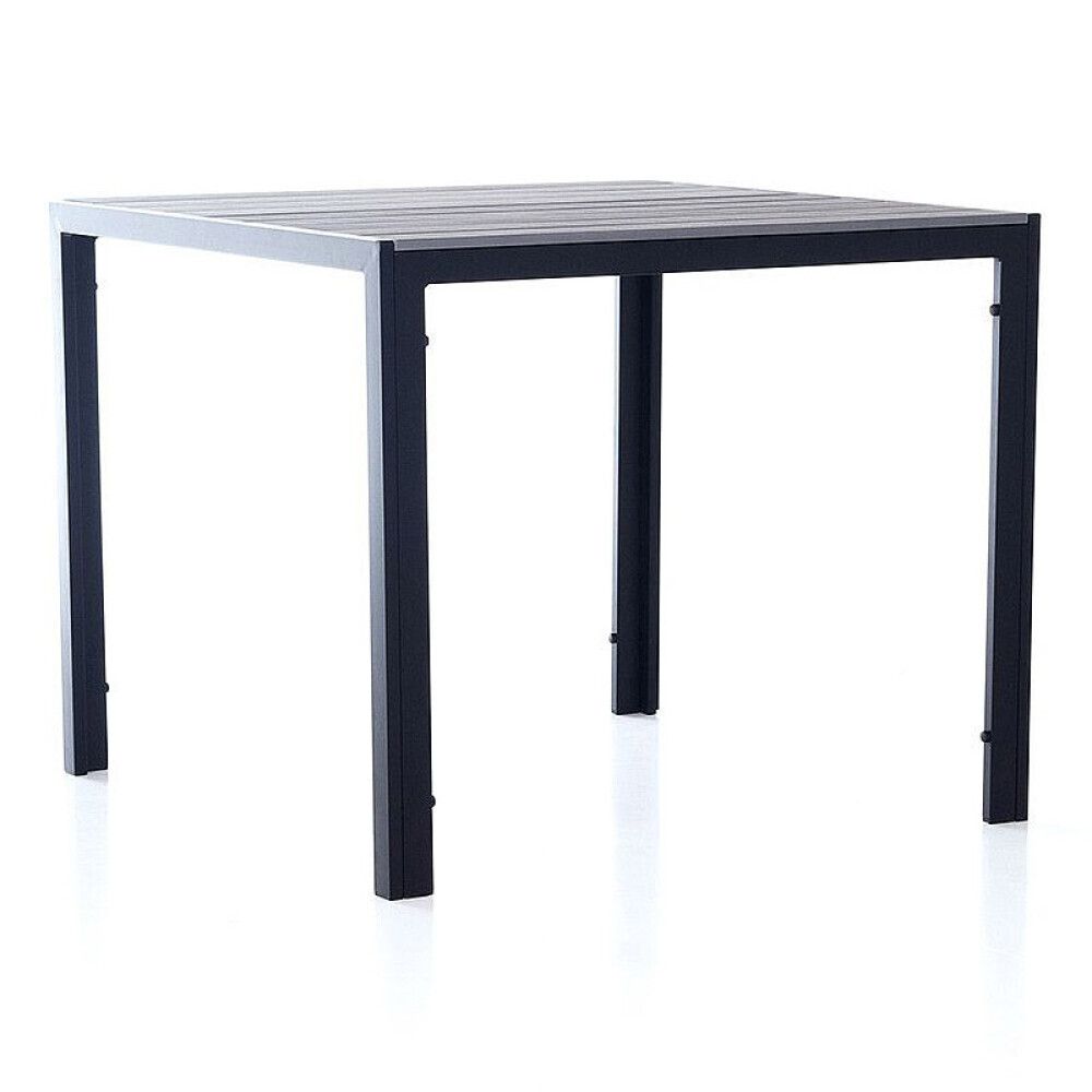 SPISEGRUPPE SUNFUN SÖNDRUM 90CM BORD + 4 LENESTOLER FRIDA GRÅ