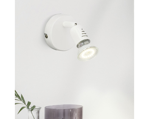 LED wandspot 1x3W 250 lm 3000K Ø 8 cm wit