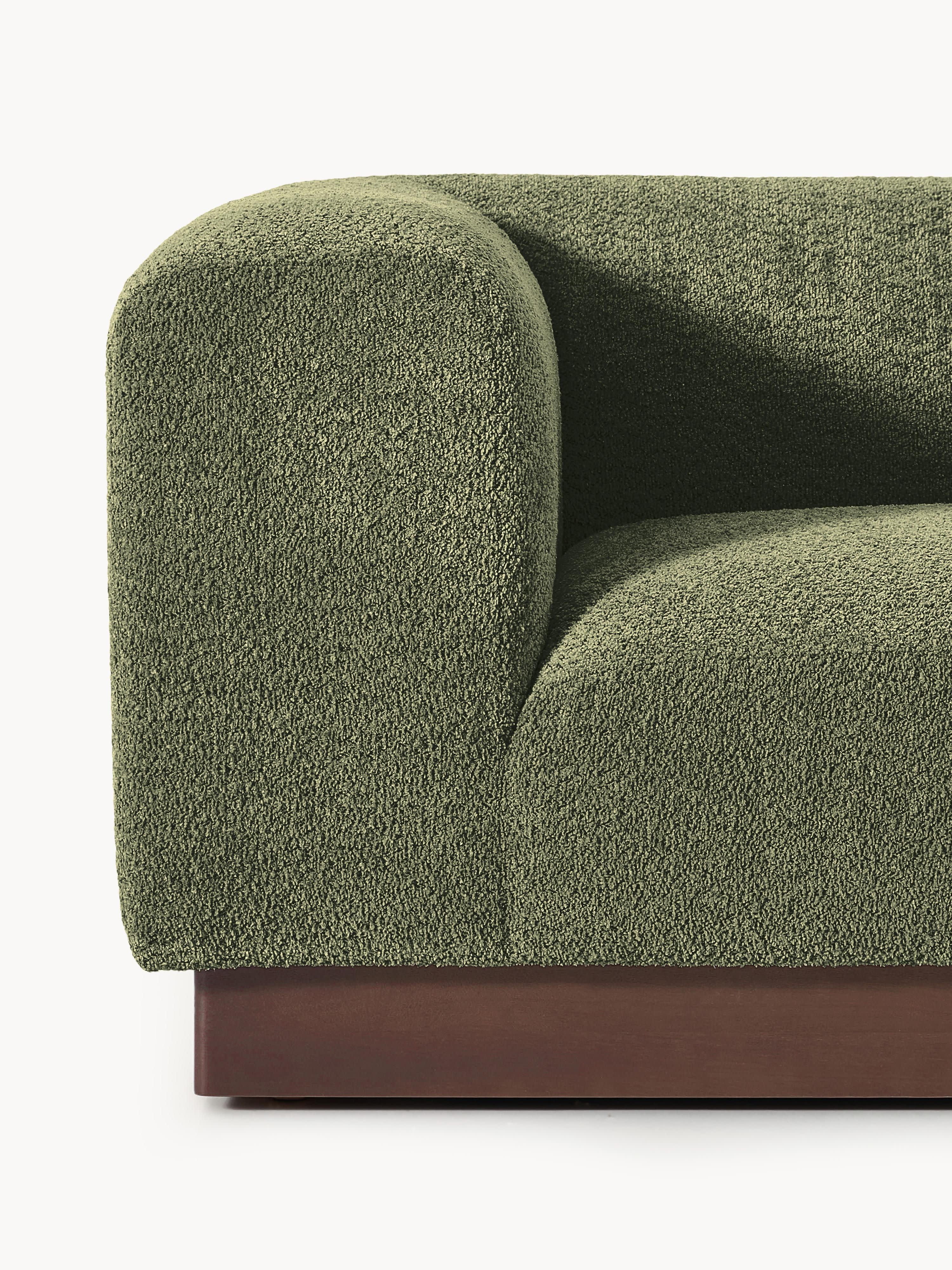Modulaire bank Natalie (3-zits) van teddy-bouclé