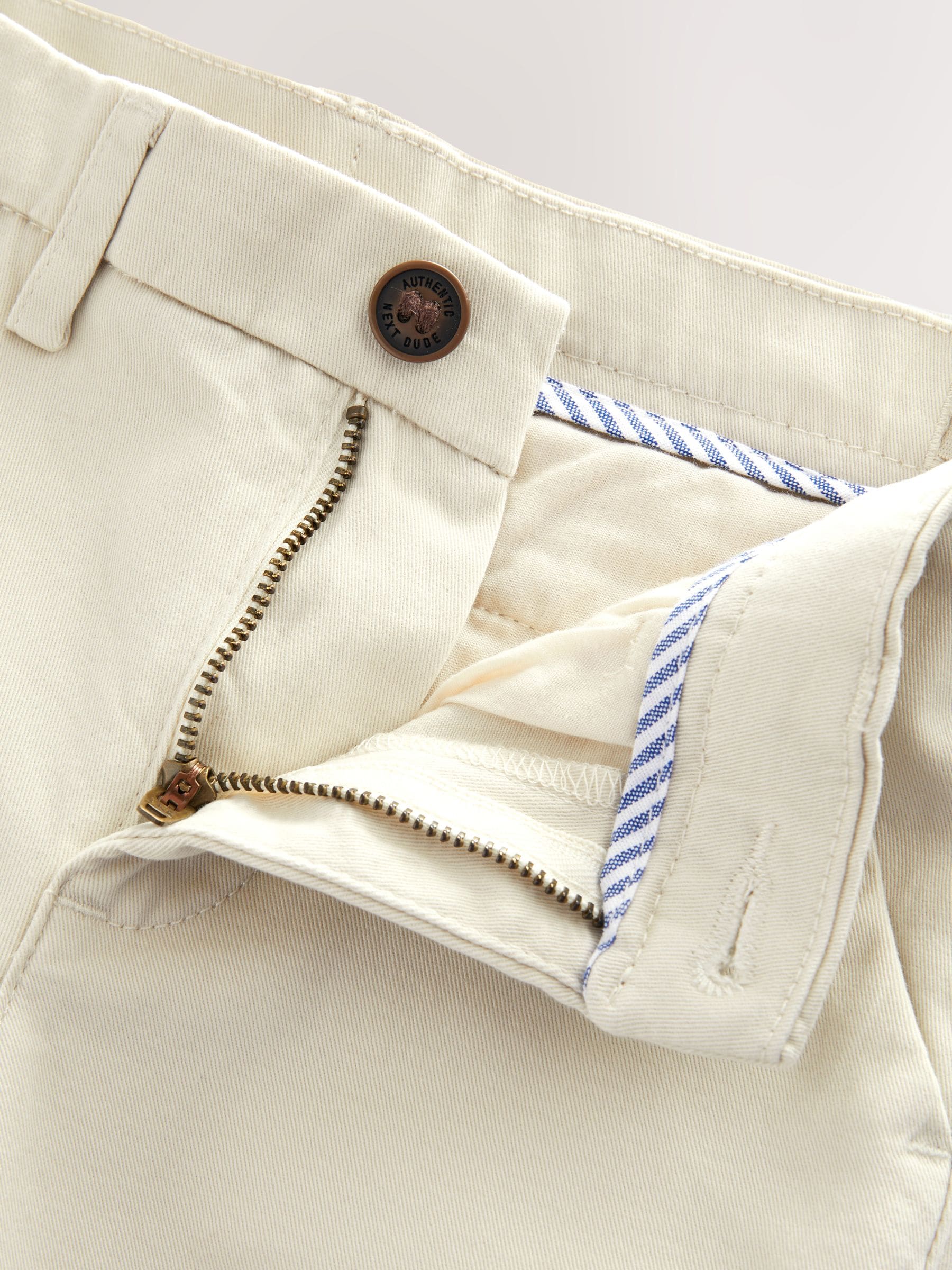 Ecru neutraal - Stretchy chino's (3-17jr)