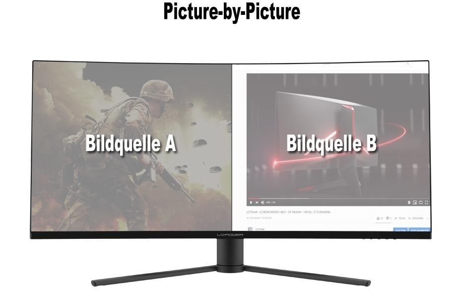 LC-Power LED-Monitor »LC-M34-UWQHD-165-C« 86,02 cm/34 ″  3440 x 1440 px UWQHD