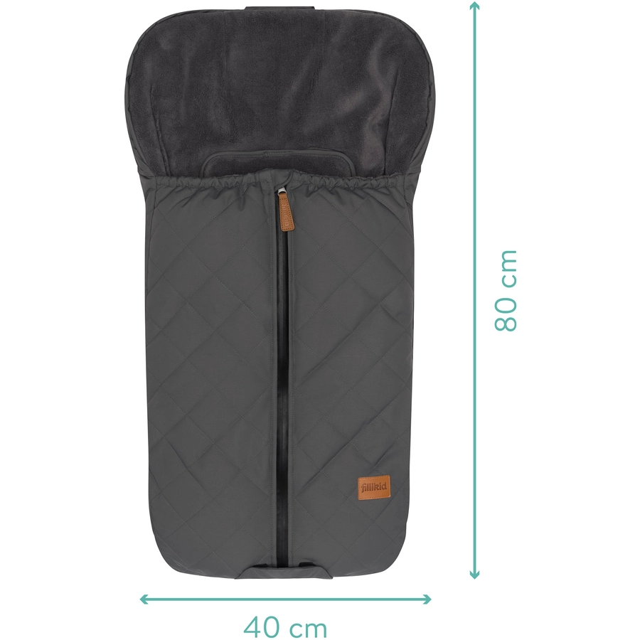 fillikid Winterfußsack Nevado für Babyschale Grau