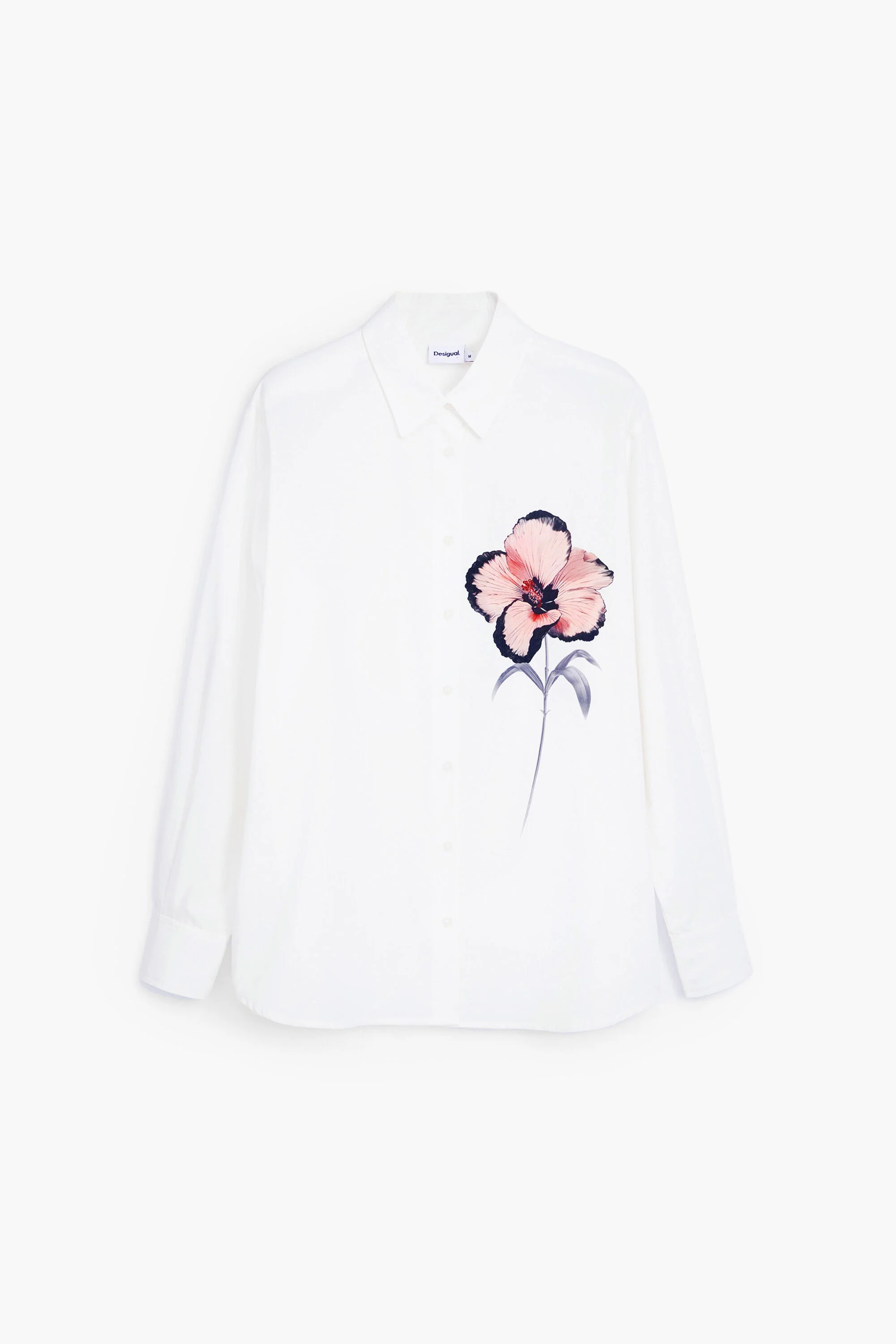 Camisa floral no peito