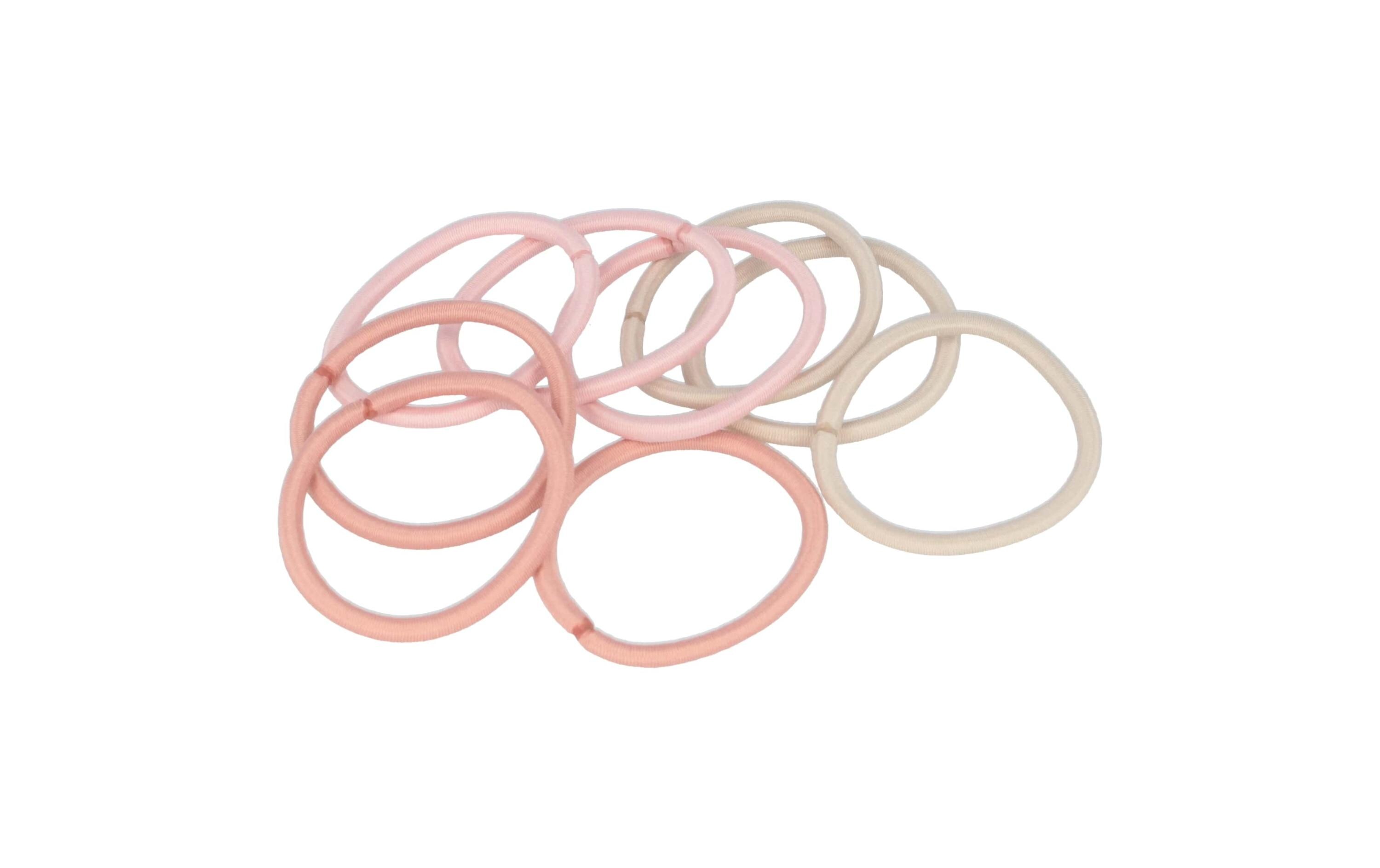 Haargummi Haargummi Rosa/Beige 9 StückSanfte, starke und vielseitige Haargummis