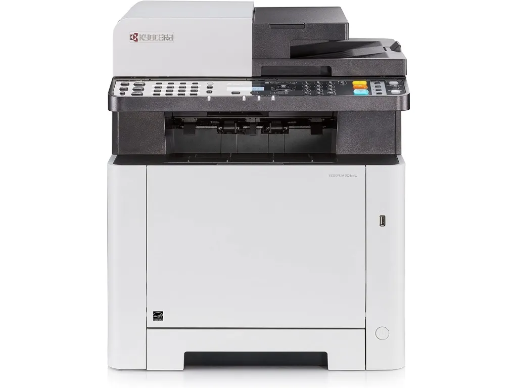 Kyocera ECOSYS MA2100cfx - Multifunktionsprinter - farve - laser - Legal (216 x 356 mm)/A4 (210 x 297 mm) (original) - A4/Legal (medie) - op til 21 spm (kopiering) - op til 21 spm (udskriver) - 300 ark - 33.6 Kbps - USB vært, USB 2.0, Gigabit LAN