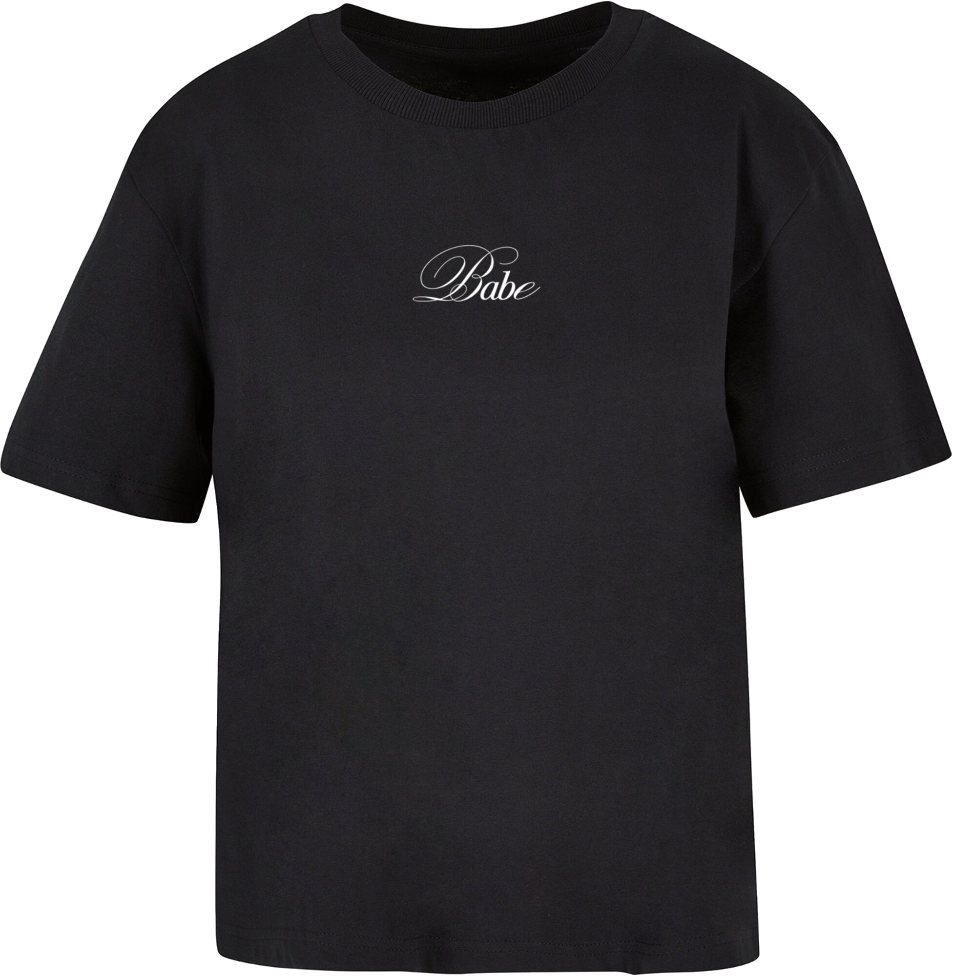 Mister Tee Babe Wording T-Shirt Damen Schwarz
