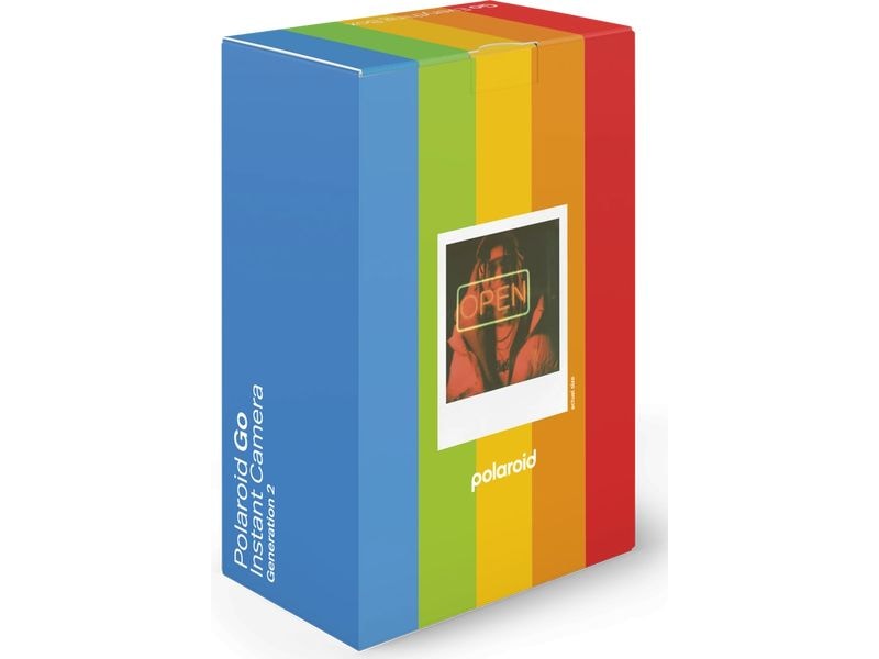 Polaroid Fotokamera Everything Box Go Gen 2.0 Schwarz Ultrakompakte Sofortbildkamera im Retro-Stil