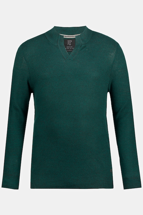 Pullover, Woll-Mix, neue Kragen Form, Langarm