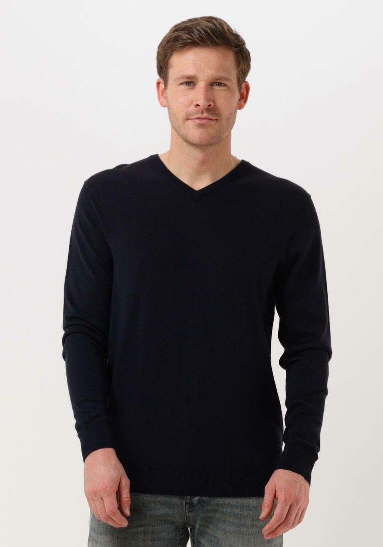 PROFUOMO donkerblauwe profuomo trui pullover v-neck