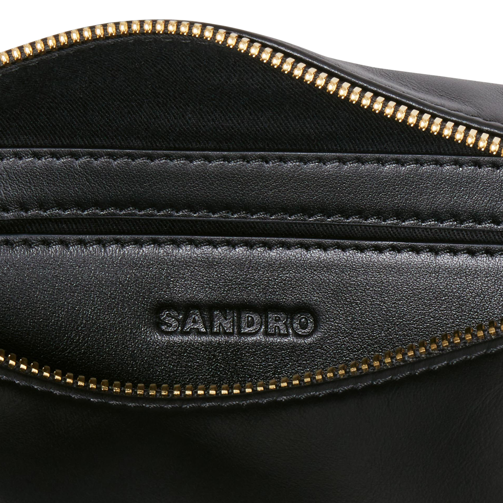 Sac bandoulière en cuir | Noir
