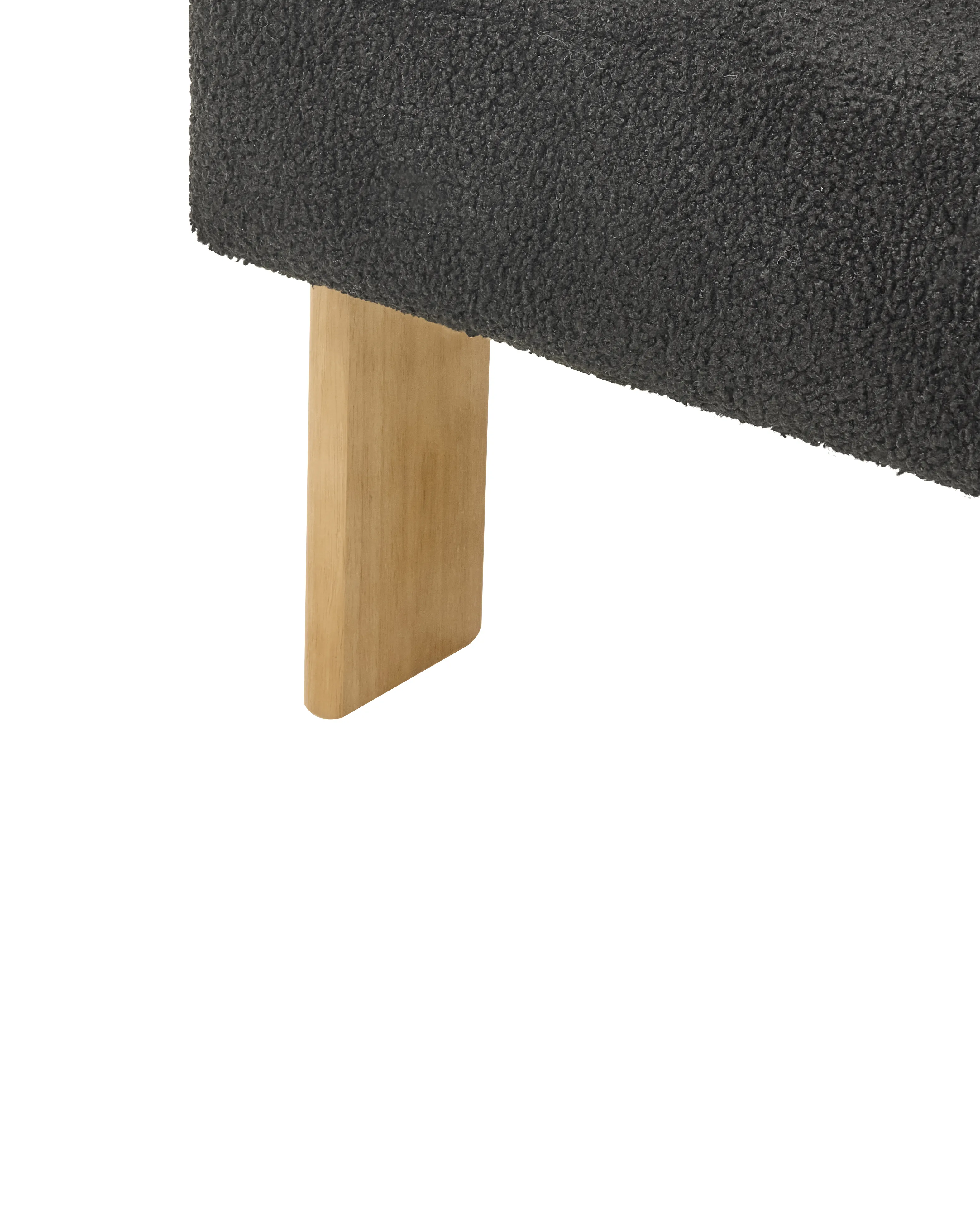 Fauteuil ILBRO Bouclé Zwart/lichtbruin