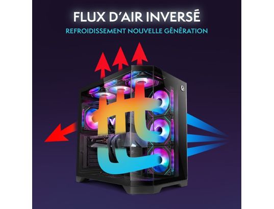 VIBOX - Ordinateur Gamer Ix-500 pc gamer, 7 9800x3d, rtx 5080, 32go, 1to