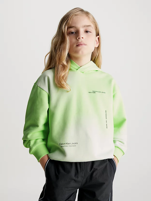 Moletom infantil com estampa spray e modelagem folgada