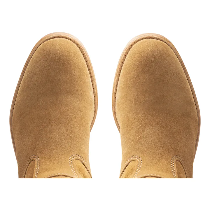 La Botte Gardiane Bottes Gardian Paris Cuir Velours | Taupe