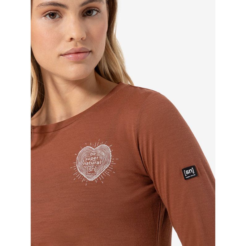 Super.Natural Damen Little Heartwood Longsleeve